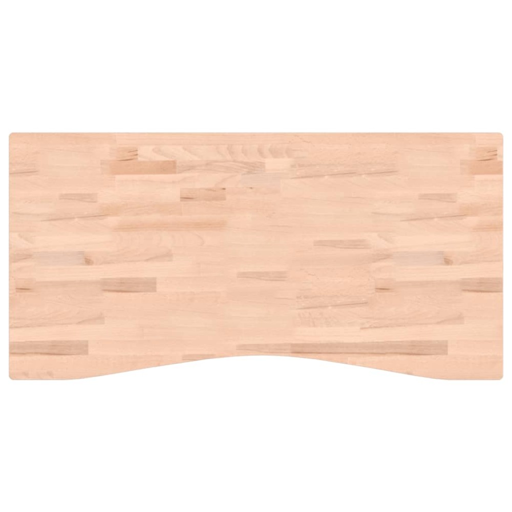 vidaXL Blat de birou, 110x(50-55)x2,5 cm, lemn masiv de fag