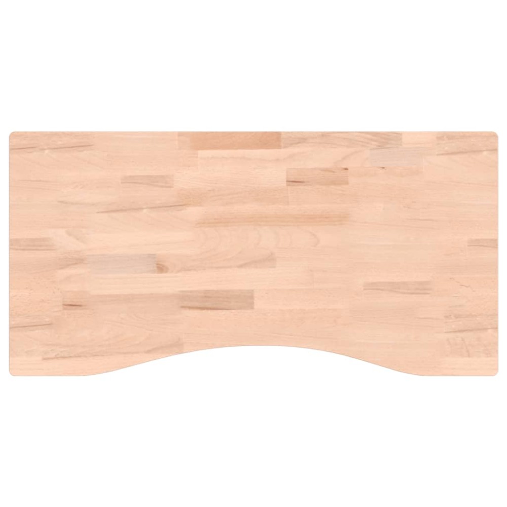 vidaXL Blat de birou, 80x(36-40)x4 cm, lemn masiv de fag