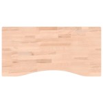 vidaXL Blat de birou, 80x(36-40)x4 cm, lemn masiv de fag