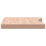 vidaXL Blat de birou, 80x(36-40)x4 cm, lemn masiv de fag