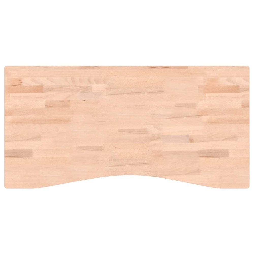 vidaXL Blat de birou, 100x(45-50)x4 cm, lemn masiv de fag