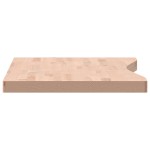 vidaXL Blat de birou, 100x(45-50)x4 cm, lemn masiv de fag vidaXL Blat de birou, 100x(45-50)x4 cm, lemn masiv de fag