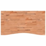 vidaXL Blat de birou, 110x(55-60)x1,5 cm, lemn masiv de fag vidaXL Blat de birou, 110x(55-60)x1,5 cm, lemn masiv de fag