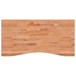 vidaXL Blat de birou, 100x(45-50)x2,5 cm, lemn masiv de fag vidaXL Blat de birou, 100x(45-50)x2,5 cm, lemn masiv de fag