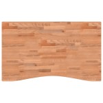 vidaXL Blat de birou, 100x(55-60)x2,5 cm, lemn masiv de fag vidaXL Blat de birou, 100x(55-60)x2,5 cm, lemn masiv de fag