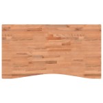 vidaXL Blat de birou, 110x(55-60)x2,5 cm, lemn masiv de fag vidaXL Blat de birou, 110x(55-60)x2,5 cm, lemn masiv de fag