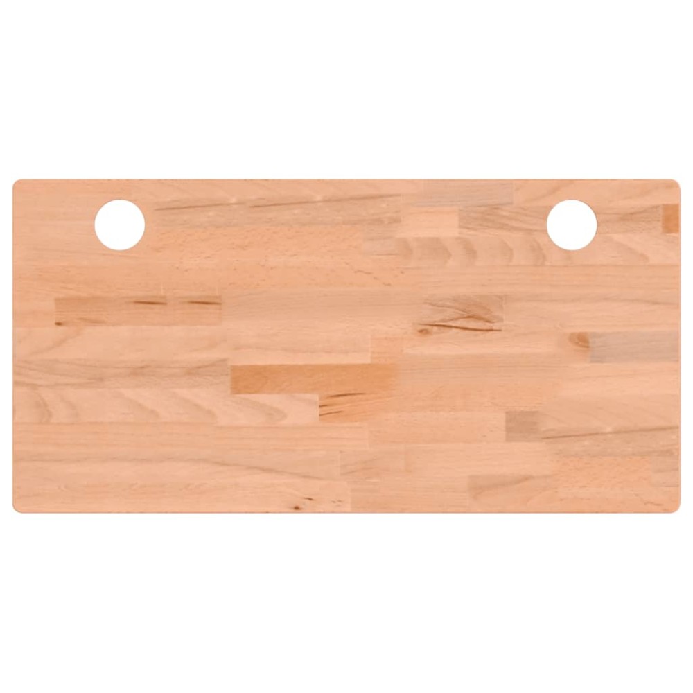 vidaXL Blat de birou, 80x40x2,5 cm, lemn masiv de fag