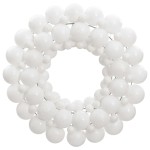 vidaXL Coroană de Crăciun, alb, 45 cm, polistiren vidaXL Coroană de Crăciun, alb, 45 cm, polistiren