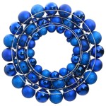 vidaXL Coroană de Crăciun, albastru, 45 cm, polistiren vidaXL Coroană de Crăciun, albastru, 45 cm, polistiren
