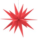 vidaXL Lumină de Crăciun cu LED, roșu, 57 cm, pliabil