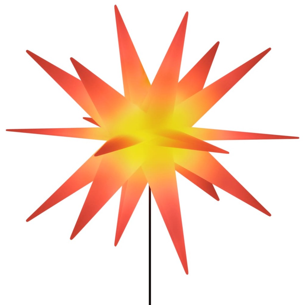 vidaXL Lumină de Crăciun cu LED/țăruș de sol roșu 57 cm pliabil