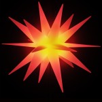 vidaXL Lumină de Crăciun cu LED/țăruș de sol roșu 57 cm pliabil vidaXL Lumină de Crăciun cu LED/țăruș de sol roșu 57 cm pliabil