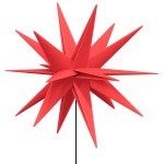 vidaXL Lumină de Crăciun cu LED/țăruș de sol roșu 57 cm pliabil vidaXL Lumină de Crăciun cu LED/țăruș de sol roșu 57 cm pliabil