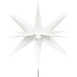 vidaXL Lumină de Crăciun cu LED/țăruș de sol alb 57 cm pliabil