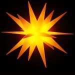 vidaXL Lumină de Crăciun cu LED/țăruș de sol, galben, 57 cm, pliabilă