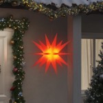 vidaXL Lumină de Crăciun cu LED, roșu, 100 cm, pliabil vidaXL Lumină de Crăciun cu LED, roșu, 100 cm, pliabil
