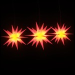 vidaXL Lumini de Crăciun cu LED-uri, 3 buc., roșu, pliabil vidaXL Lumini de Crăciun cu LED-uri, 3 buc., roșu, pliabil