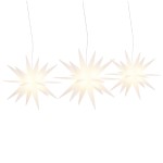 vidaXL Lumini de Crăciun cu LED-uri, 3 buc., alb, pliabil vidaXL Lumini de Crăciun cu LED-uri, 3 buc., alb, pliabil