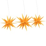 vidaXL Lumini de Crăciun cu LED-uri, 3 buc., galben, pliabil