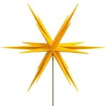 vidaXL Lumini de Crăciun cu vârfuri LED 3 buc. galben 35 cm pliabil