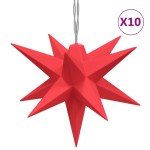 vidaXL Lumină de Crăciun 10 LED-uri roșu 10 cm
