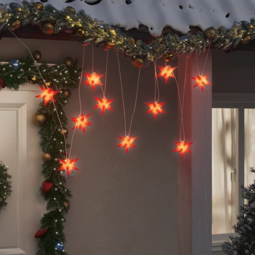 vidaXL Lumină de Crăciun 10 LED-uri roșu 10 cm
