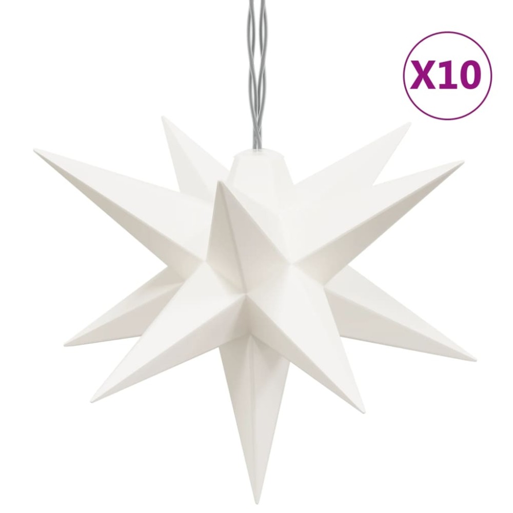 vidaXL Lumină de Crăciun 10 LED-uri alb 10 cm