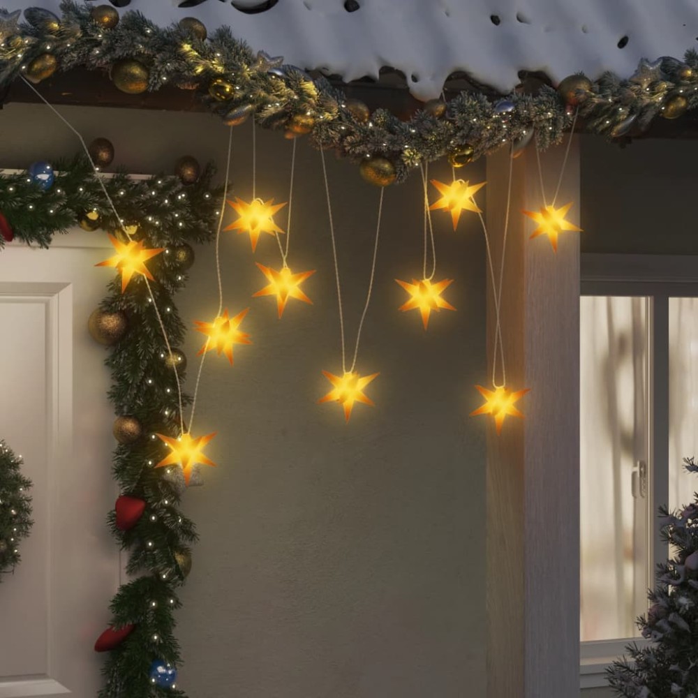 vidaXL Lumină de Crăciun 10 LED-uri galben 10 cm