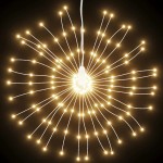 vidaXL Lumină stelară de Crăciun 140 LED-uri alb cald 17 cm vidaXL Lumină stelară de Crăciun 140 LED-uri alb cald 17 cm