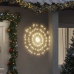 vidaXL Lumini stelare de Crăciun 140 LED-uri, 4 buc., alb cald, 17 cm vidaXL Lumini stelare de Crăciun 140 LED-uri, 4 buc., alb cald, 17 cm