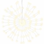 vidaXL Lumini stelare de Crăciun 140 LED-uri, 4 buc., alb cald, 17 cm vidaXL Lumini stelare de Crăciun 140 LED-uri, 4 buc., alb cald, 17 cm