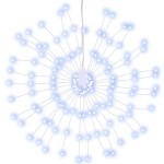 vidaXL Lumină stelară de Crăciun 140 LED-uri alb rece 17 cm vidaXL Lumină stelară de Crăciun 140 LED-uri alb rece 17 cm