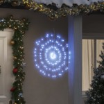 vidaXL Lumină stelară de Crăciun 140 LED-uri alb rece 17 cm vidaXL Lumină stelară de Crăciun 140 LED-uri alb rece 17 cm