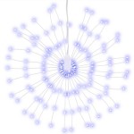 vidaXL Lumină stelară de Crăciun 140 LED-uri, albastru, 17 cm