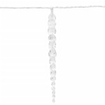 vidaXL Lumină de Crăciun tip țurțuri, 100 LED-uri, alb cald, 10 m, acrilică, PVC