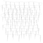 vidaXL Lumină de Crăciun tip țurțuri, 200 LED-uri, alb rece, 20 m, acril PVC