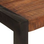 vidaXL Masă de bucătărie, maro miere, 120x60x76cm, lemn masiv de mango