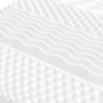 vidaXL Saltea din spumă, alb, 120x200 cm, duritate 7 zone 20 ILD