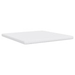 vidaXL Saltea din spumă, alb, 200x200 cm, 7 zone, duritate 20 ILD