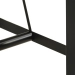 vidaXL Masă de bar, 55x55x107 cm, lemn masiv acacia și fier