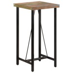 vidaXL Masă de bar, 55x55x107 cm, lemn masiv reciclat și fier vidaXL Masă de bar, 55x55x107 cm, lemn masiv reciclat și fier