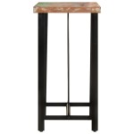 vidaXL Masă de bar, 55x55x107 cm, lemn masiv reciclat și fier vidaXL Masă de bar, 55x55x107 cm, lemn masiv reciclat și fier