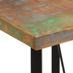 vidaXL Masă de bar, 55x55x107 cm, lemn masiv reciclat și fier vidaXL Masă de bar, 55x55x107 cm, lemn masiv reciclat și fier