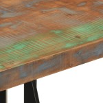 vidaXL Masă de bar, 55x55x107 cm, lemn masiv reciclat și fier vidaXL Masă de bar, 55x55x107 cm, lemn masiv reciclat și fier