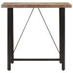 vidaXL Masă de bar, 110x55x107 cm, lemn masiv reciclat și fier