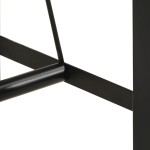 vidaXL Masă de bar, 110x55x107 cm, lemn masiv reciclat și fier