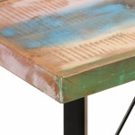 vidaXL Masă de bar, 150x70x107 cm, lemn masiv reciclat și fier vidaXL Masă de bar, 150x70x107 cm, lemn masiv reciclat și fier