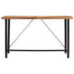 vidaXL Masa de bar 180x70x107 cm, lemn masiv de acacia și fier vidaXL Masa de bar 180x70x107 cm, lemn masiv de acacia și fier