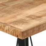 vidaXL Masă de bar, 55x55x107 cm, lemn masiv de mango și fier vidaXL Masă de bar, 55x55x107 cm, lemn masiv de mango și fier