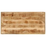 vidaXL Masă de bar, 110x55x107 cm, lemn masiv de mango și fier vidaXL Masă de bar, 110x55x107 cm, lemn masiv de mango și fier